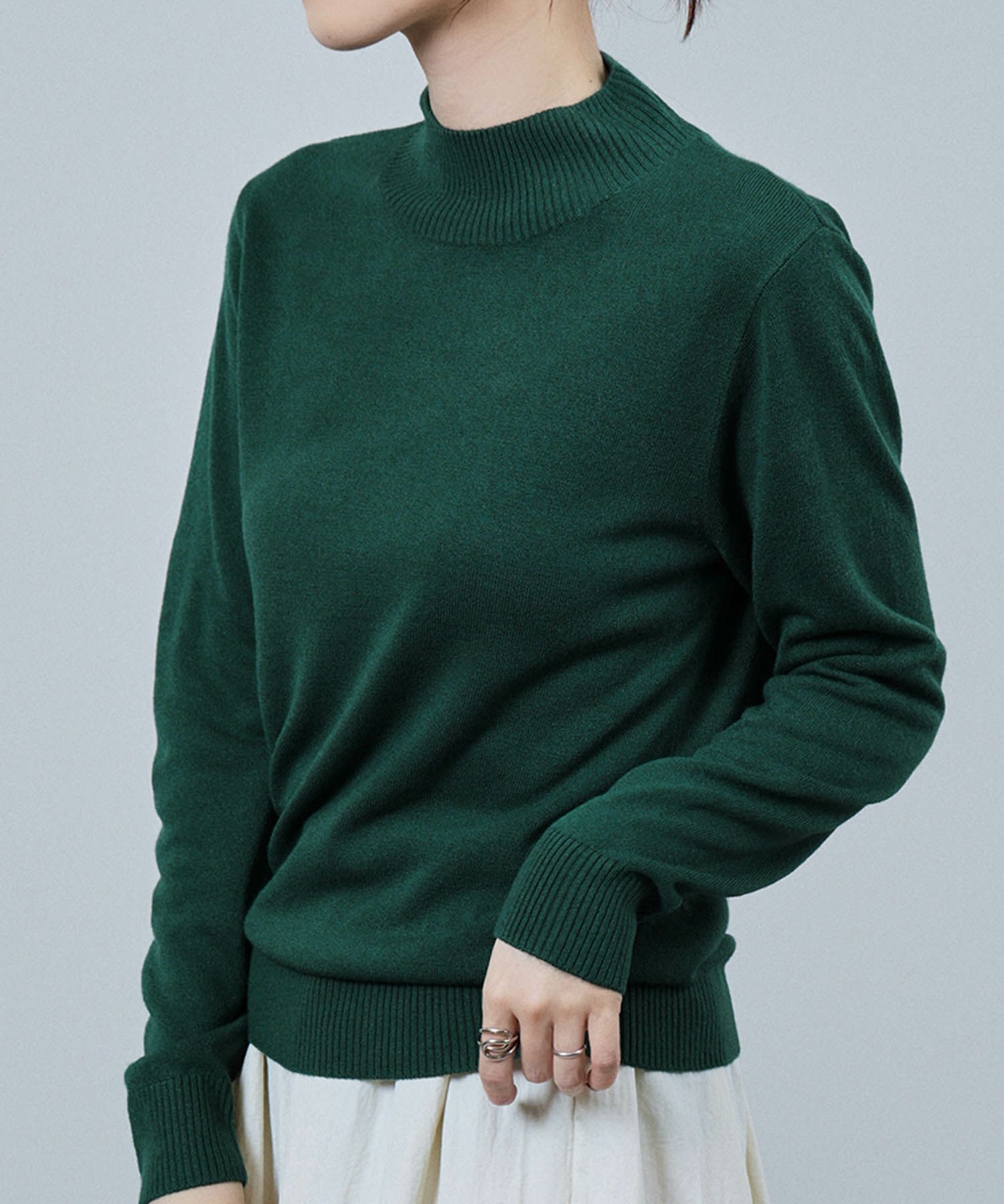 [さらに50%OFF]nAvy カシミヤタッチニット ハイネック レディース商品サムネイル-5