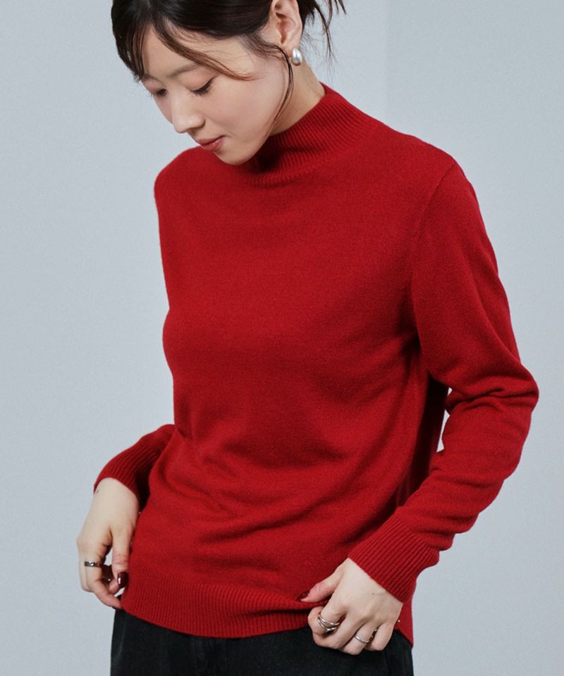[さらに50%OFF]nAvy カシミヤタッチニット ハイネック レディース商品画像-6