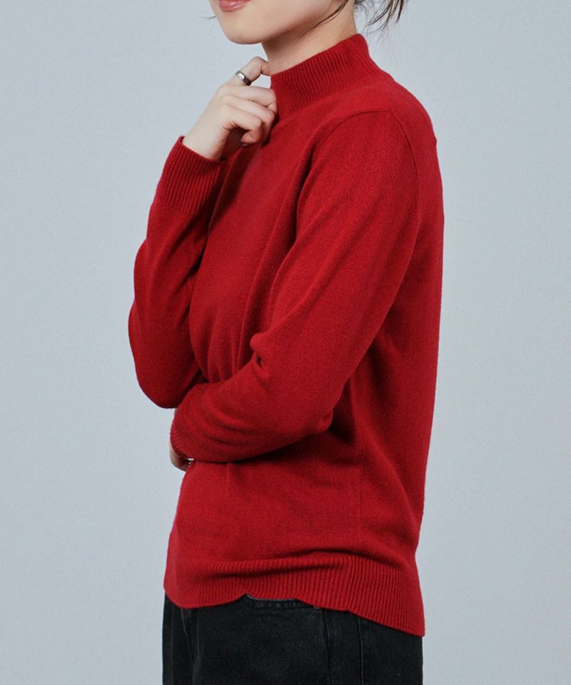 [さらに50%OFF]nAvy カシミヤタッチニット ハイネック レディース商品画像-7