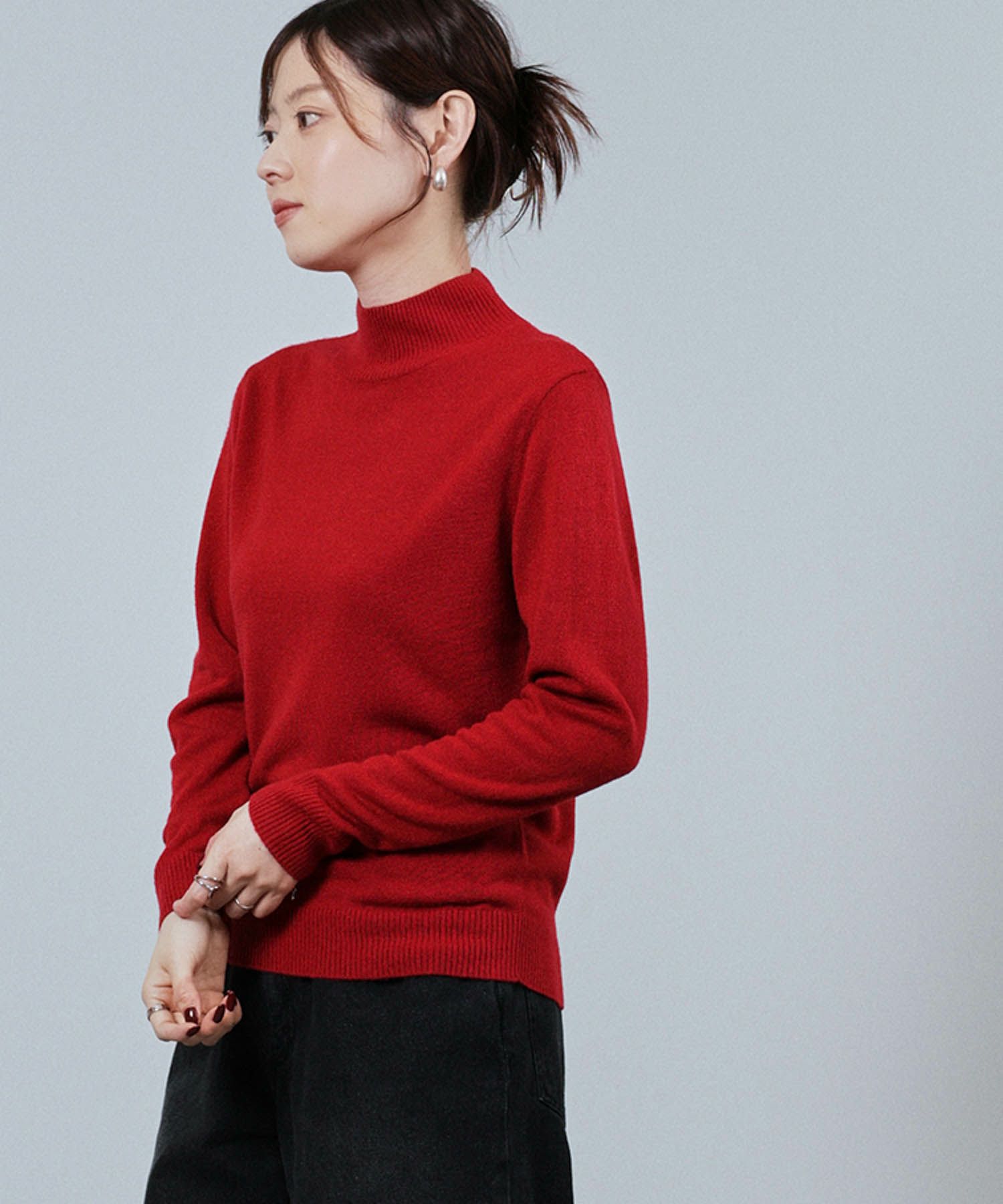 [さらに50%OFF]nAvy カシミヤタッチニット ハイネック レディース商品サムネイル-10