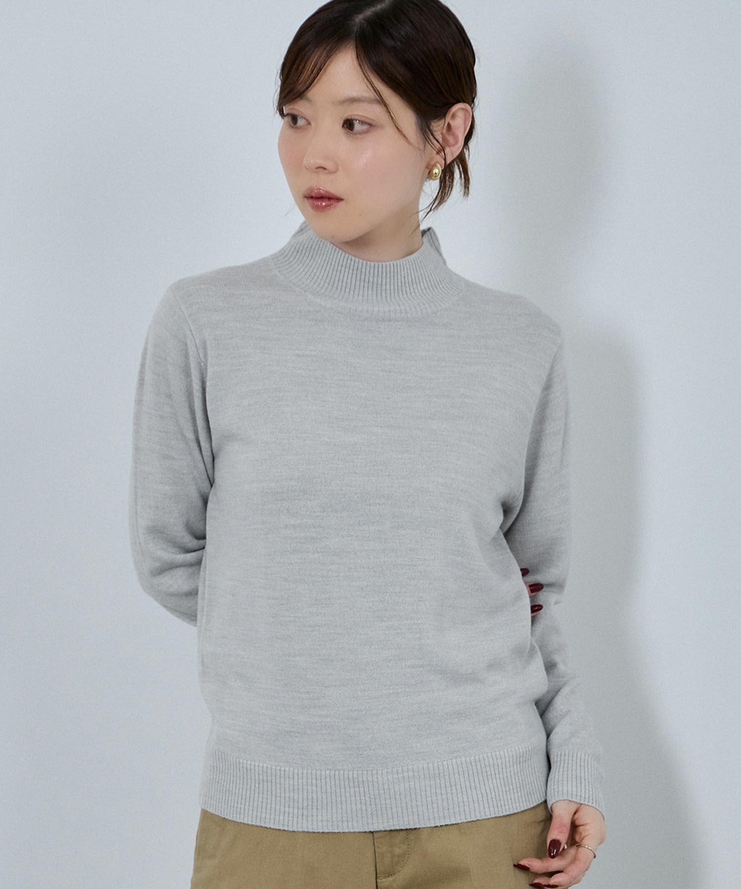 [さらに50%OFF]nAvy カシミヤタッチニット ハイネック レディース商品サムネイル-11