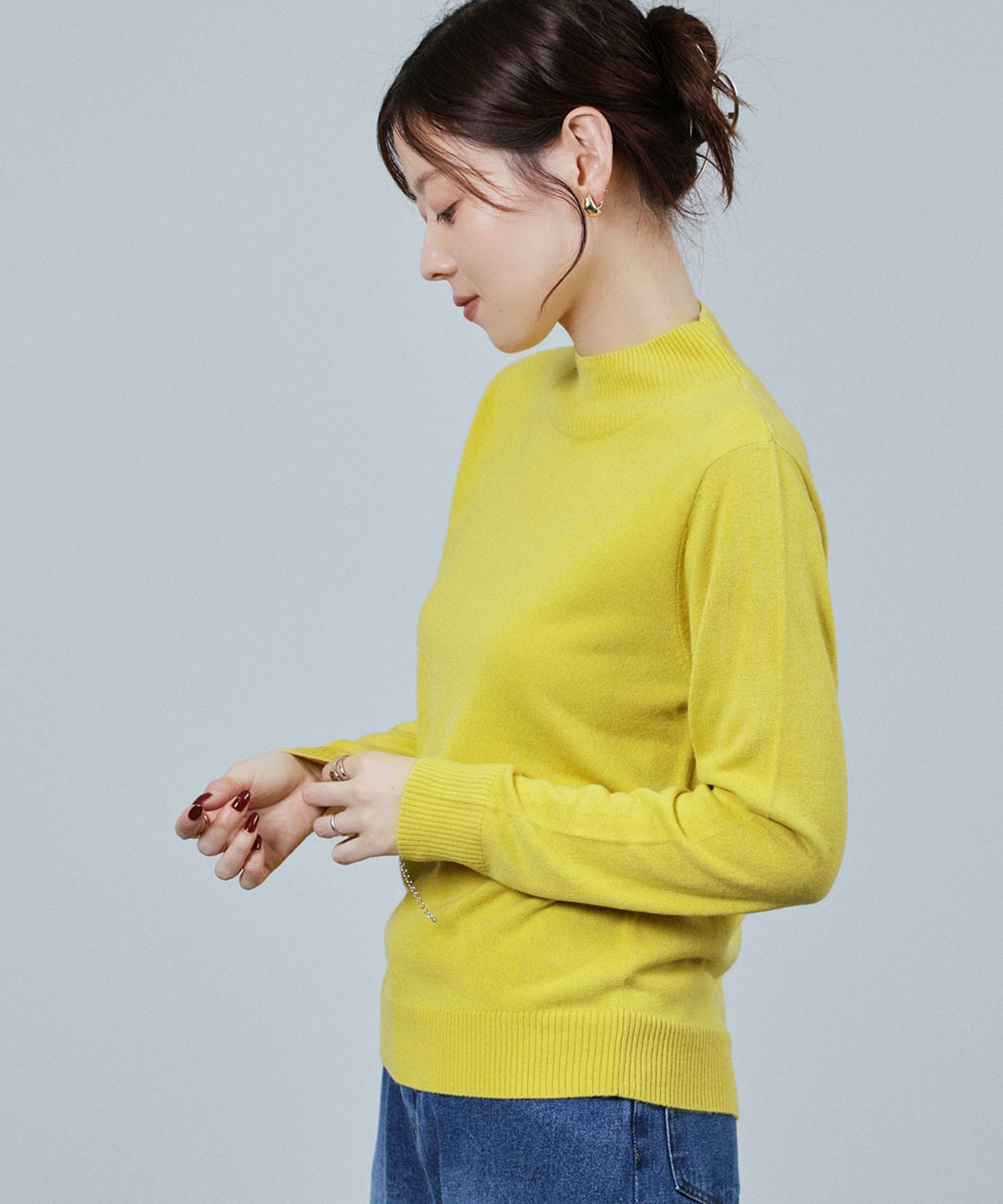 [さらに50%OFF]nAvy カシミヤタッチニット ハイネック レディース商品サムネイル-16