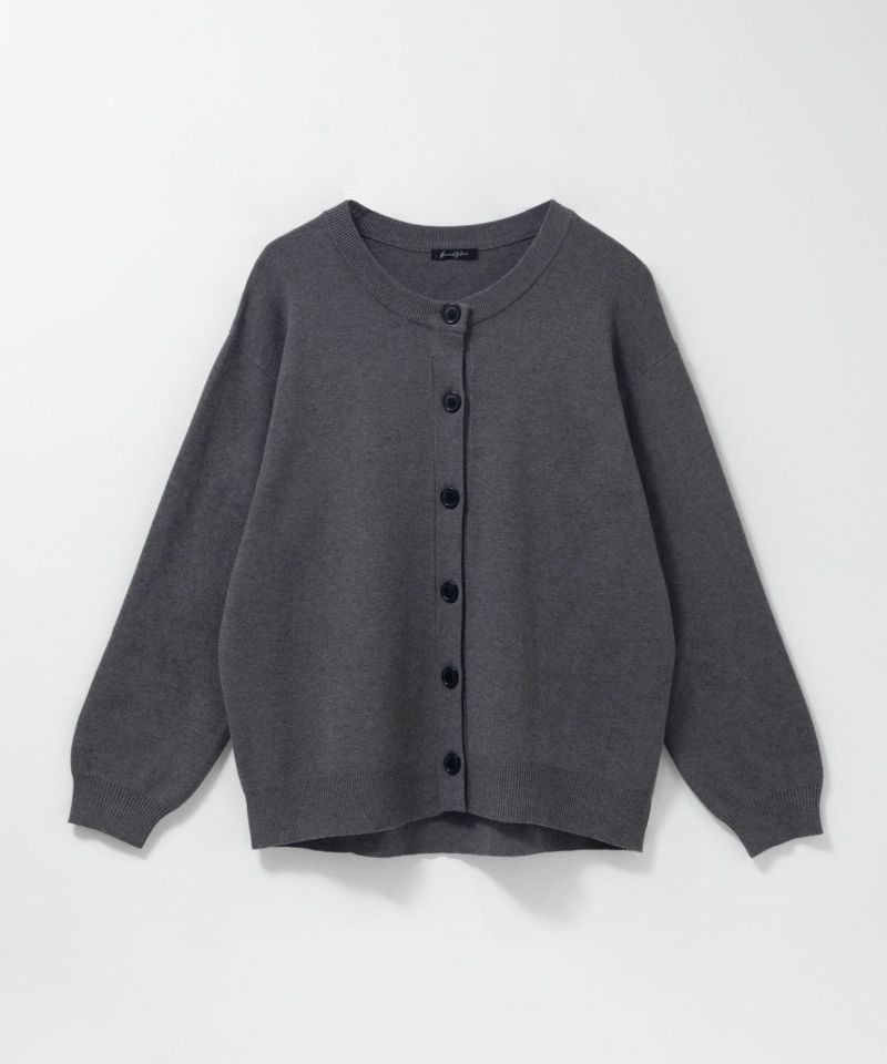 クルーネックカーディガン レディース商品画像-1