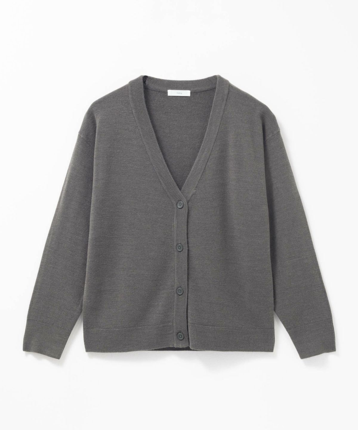 nAvy カシミヤタッチニット Vネックカーディガン レディース