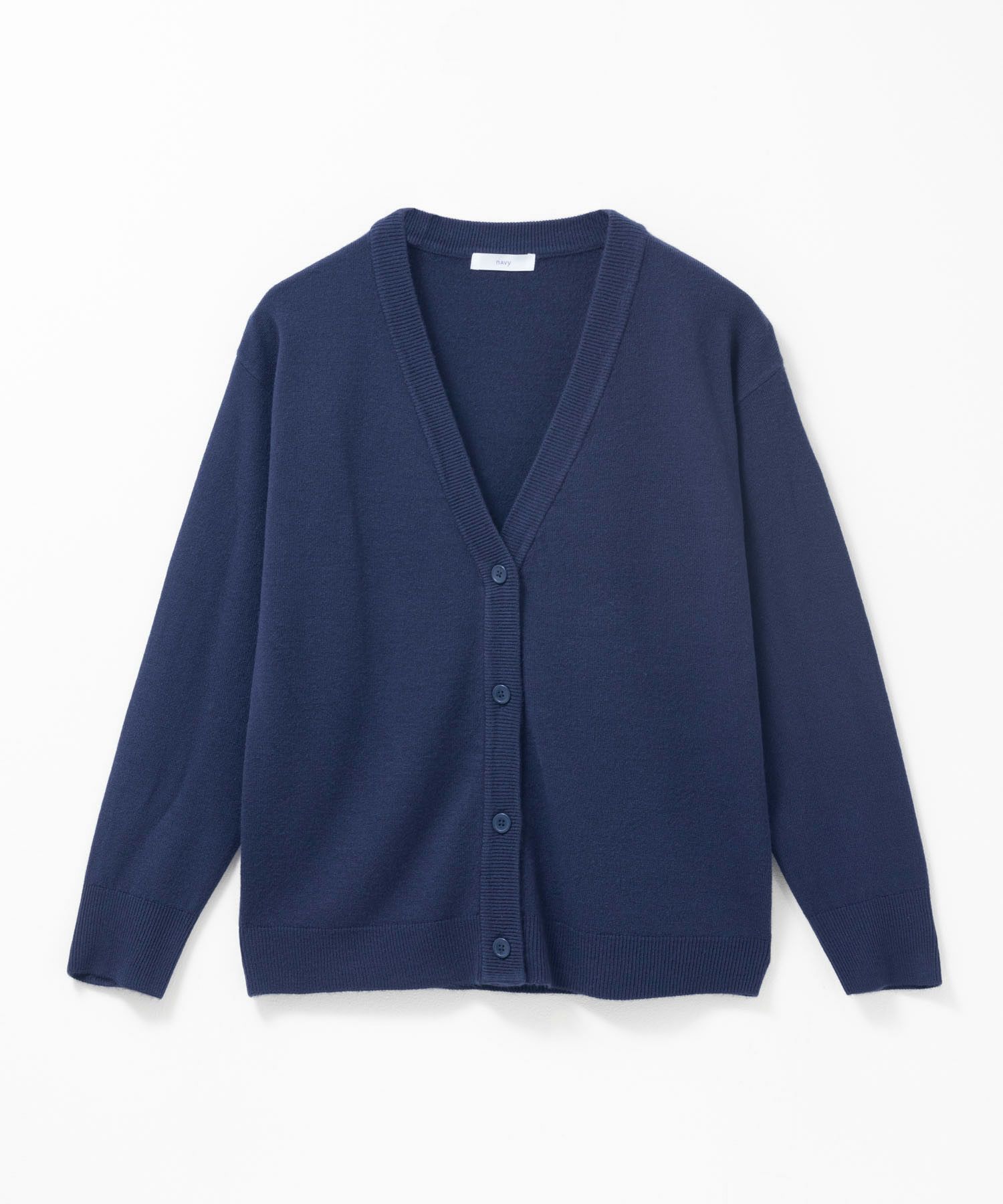 nAvy カシミヤタッチニット Vネックカーディガン レディース