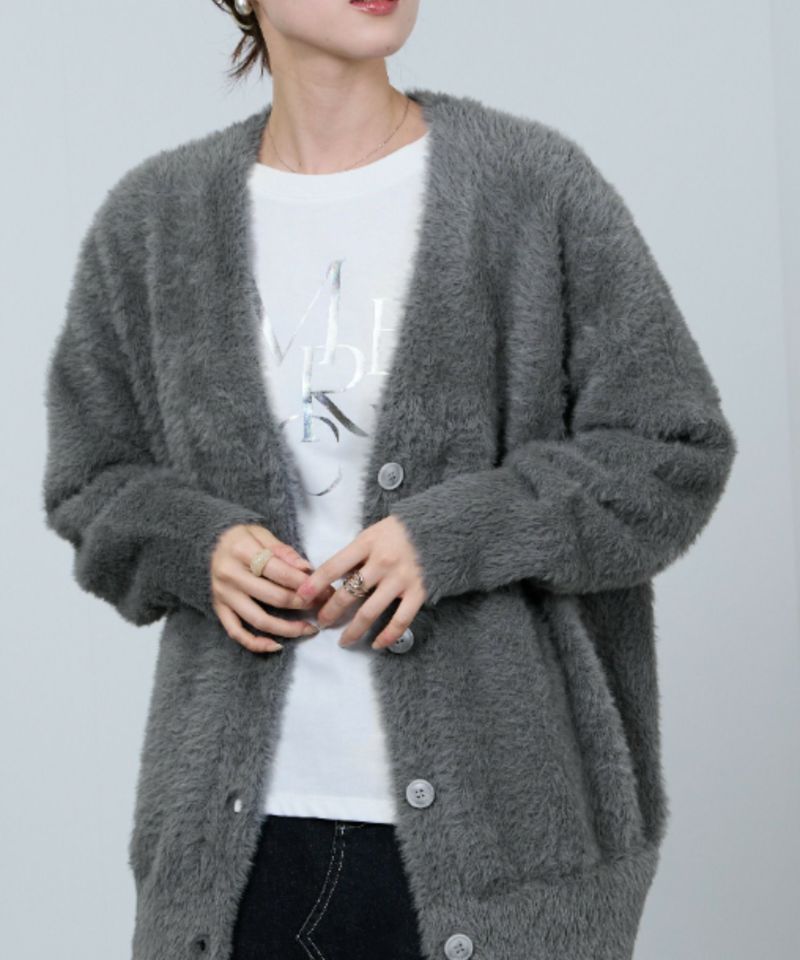 nAvy  フェザーロングカーディガン レディース商品画像-6