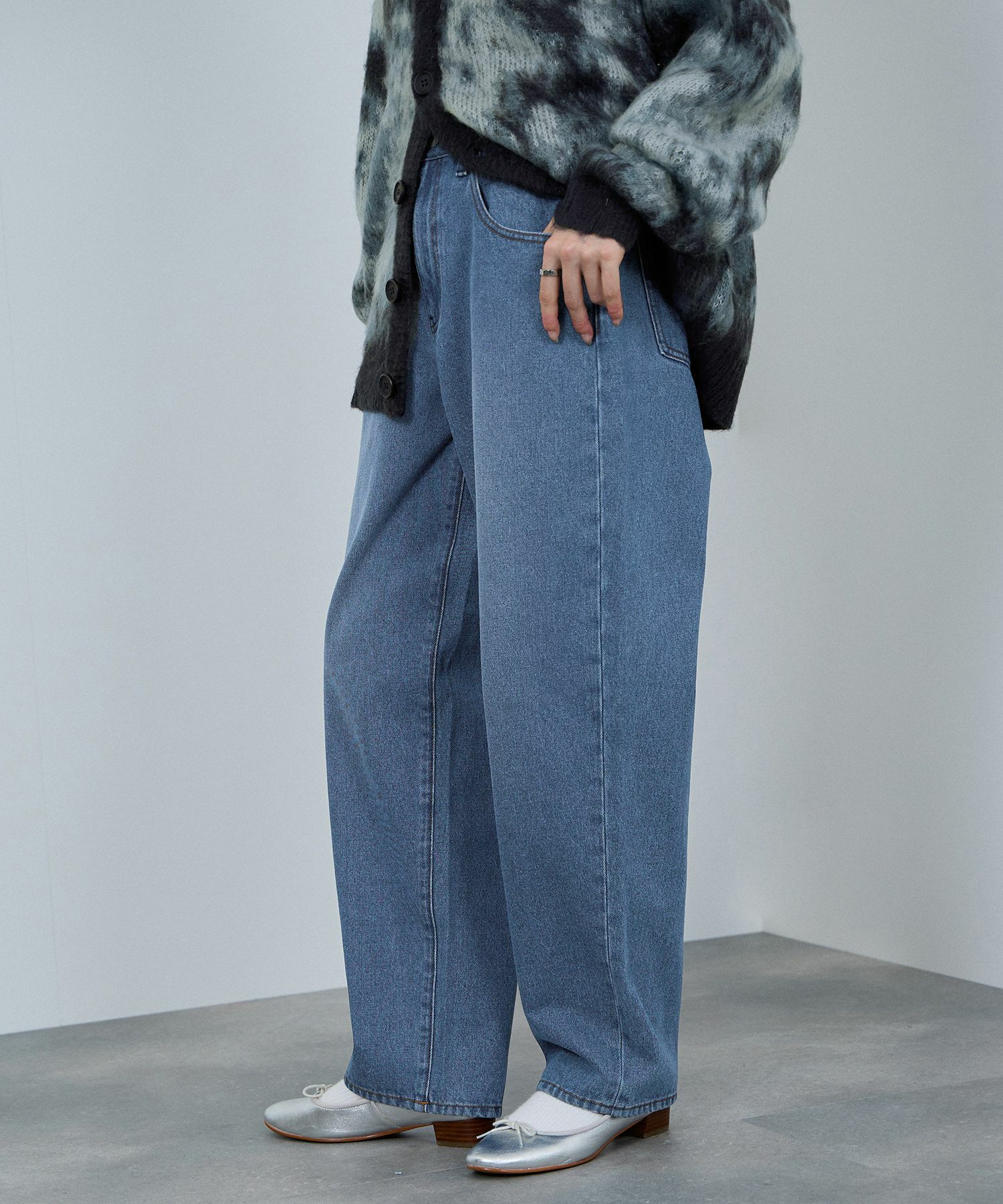 nAvy  毎日はきたくなるデニム「マイデニ」 ルーズテーパード レディース商品画像-5