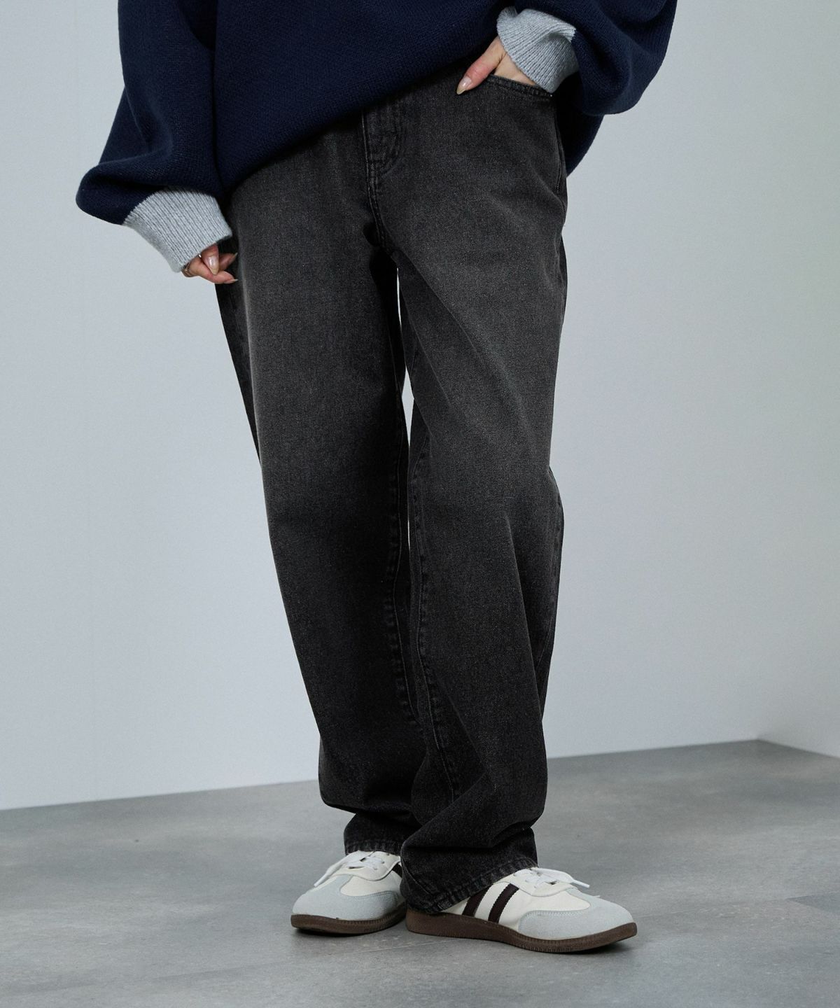 nAvy 毎日はきたくなるデニム「マイデニ」 ルーズテーパード レディース