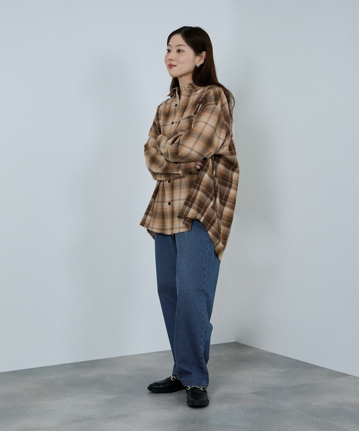 nAvy 毎日はきたくなるデニム「マイデニ」 ルーズテーパード レディース