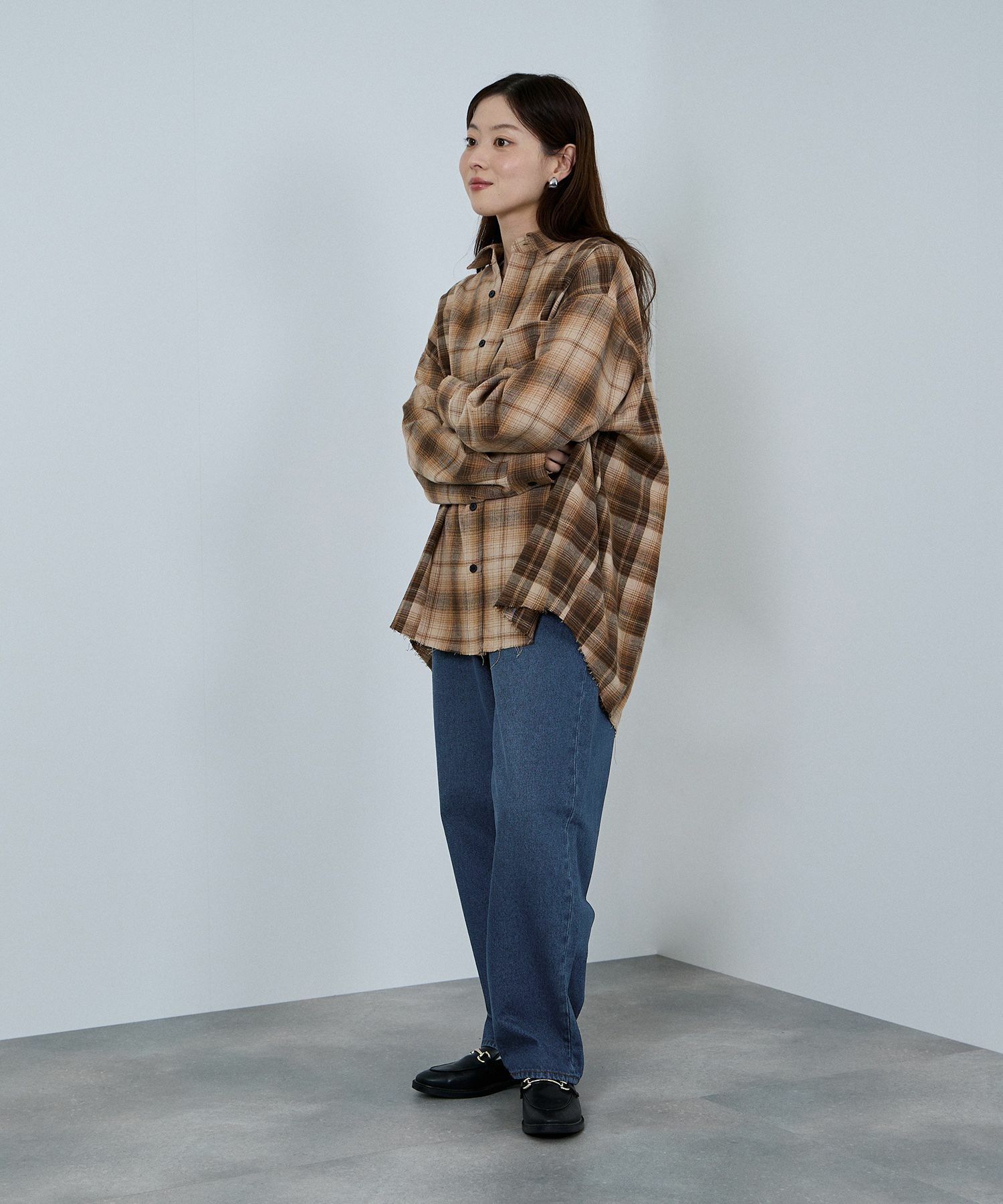 nAvy 毎日はきたくなるデニム「マイデニ」 ルーズテーパード レディース