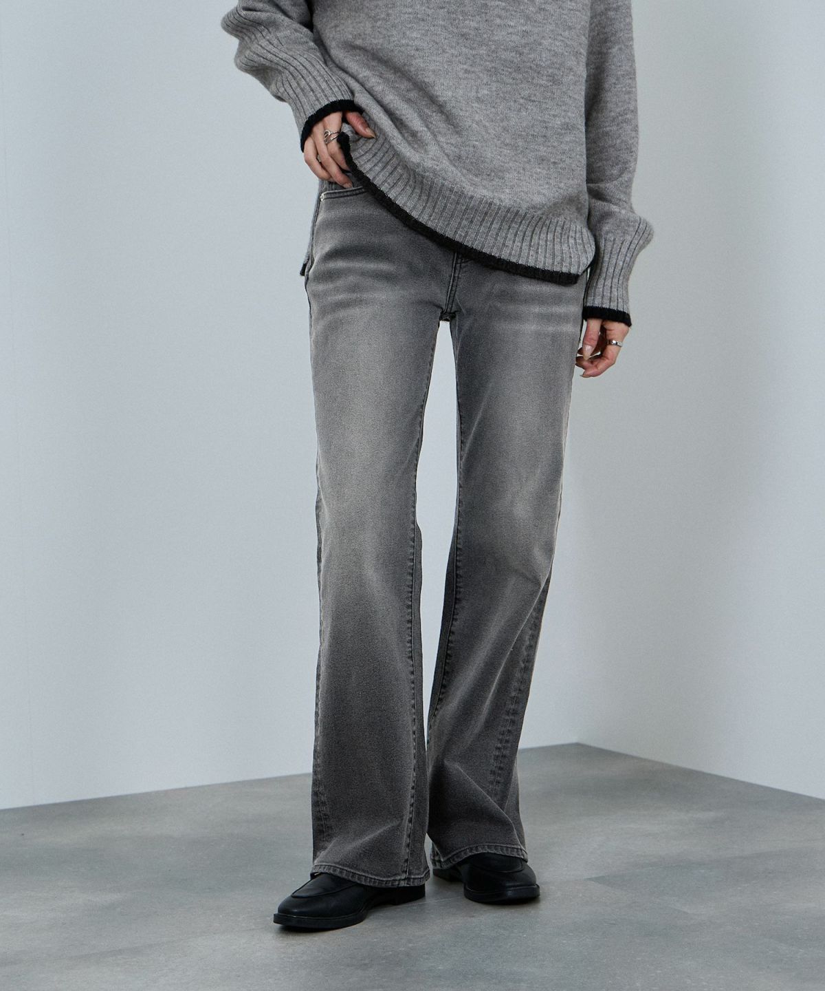 nAvy 毎日はきたくなるデニム「マイデニ」 フレアパンツ レディース