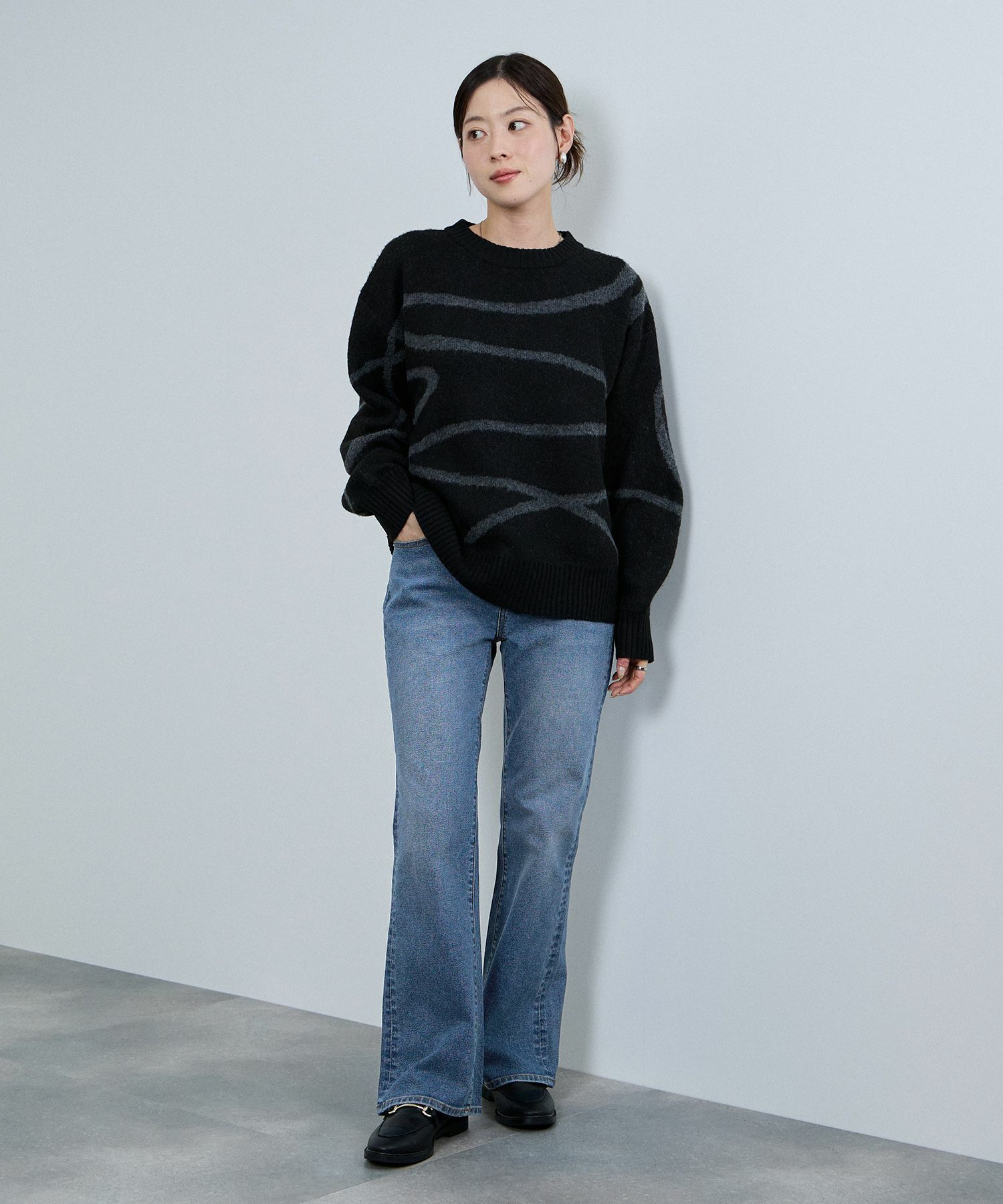 nAvy  毎日はきたくなるデニム「マイデニ」 フレアパンツ レディース商品画像-11