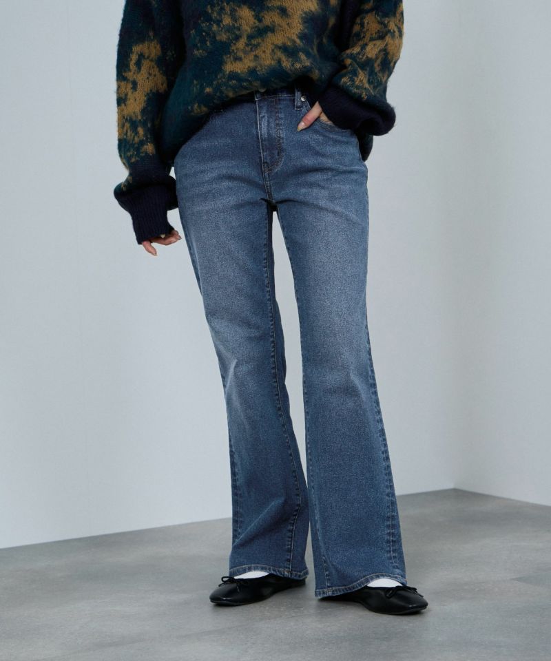 nAvy 毎日はきたくなるデニム「マイデニ」 フレアパンツ レディース商品画像-14