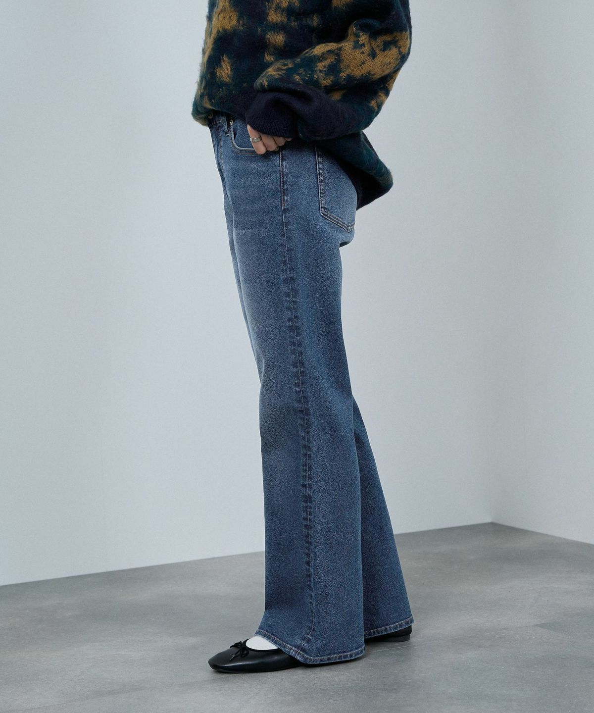 nAvy 毎日はきたくなるデニム「マイデニ」 フレアパンツ レディース