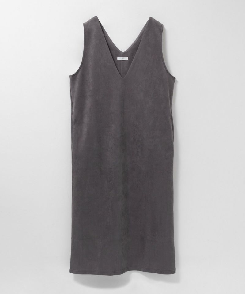 nAvy  ポンチ素材 フェイクスエードジャンパースカート レディース商品画像-14