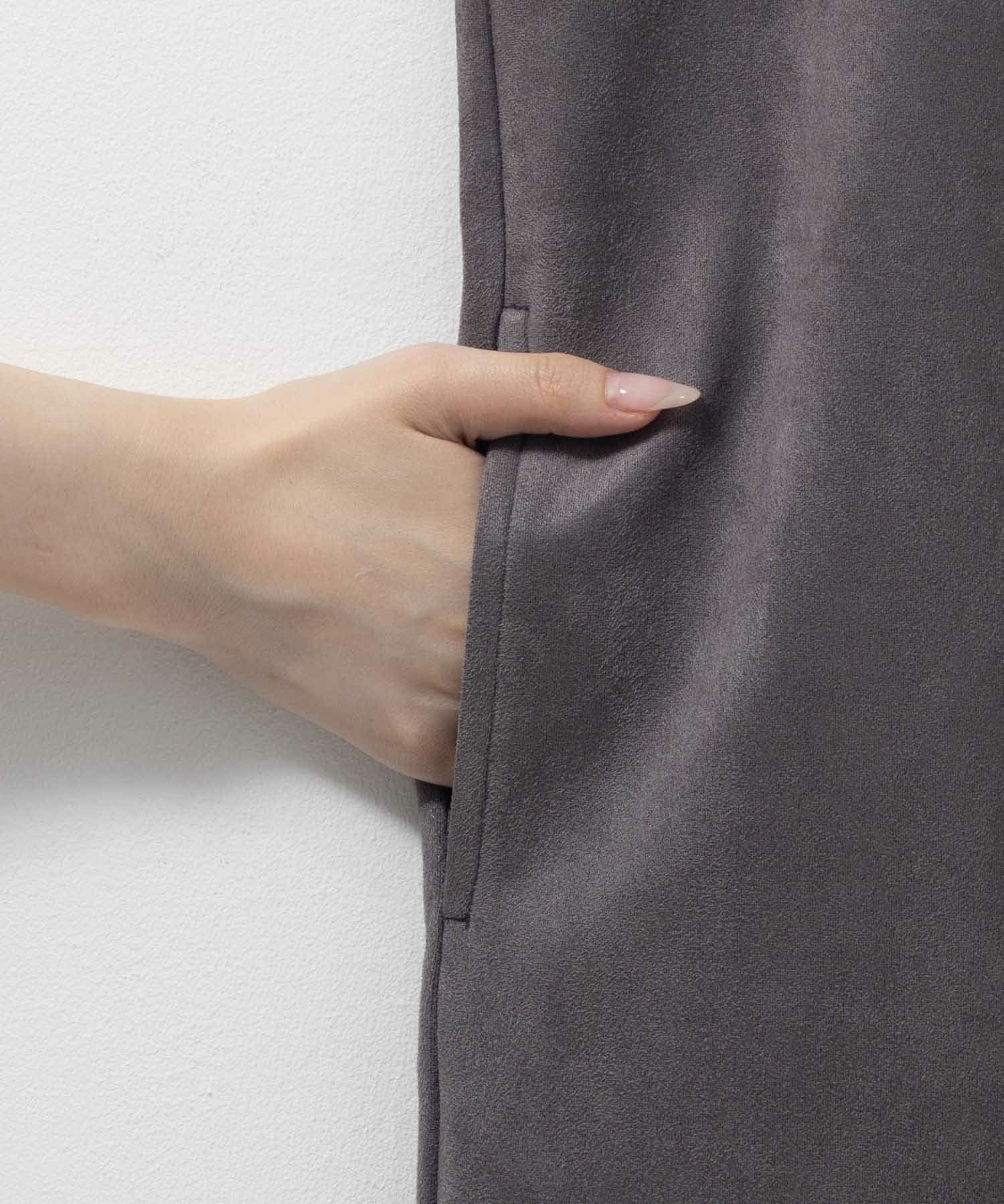 nAvy ポンチ素材 フェイクスエードジャンパースカート レディース商品画像-20