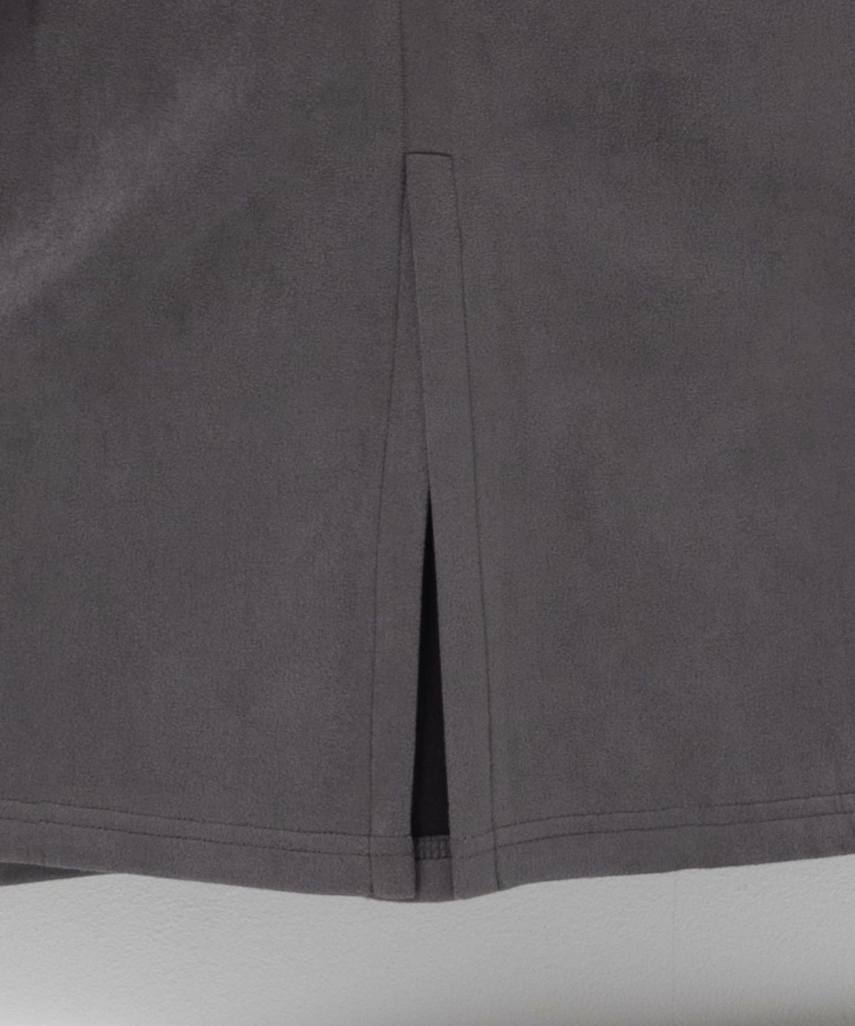 nAvy ポンチ素材 フェイクスエードジャンパースカート レディース