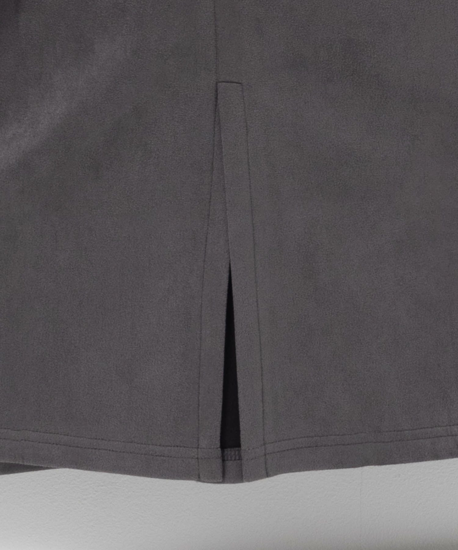 nAvy ポンチ素材 フェイクスエードジャンパースカート レディース