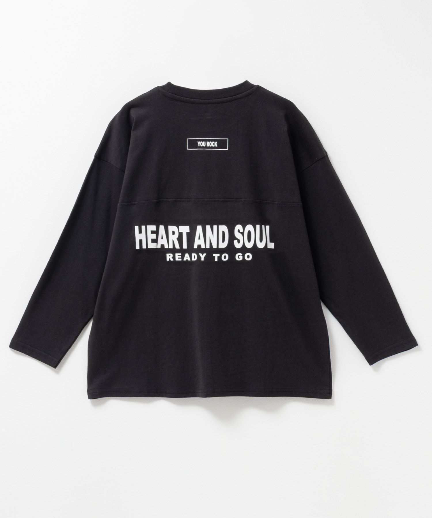 T-GRAPHICS バックロゴ長袖Tシャツ キッズ メール便 対応商品