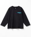 T-GRAPHICS ペイントプリント長袖Tシャツ キッズ メール便 対応商品