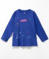 T-GRAPHICS ペイントプリント長袖Tシャツ キッズ メール便 対応商品