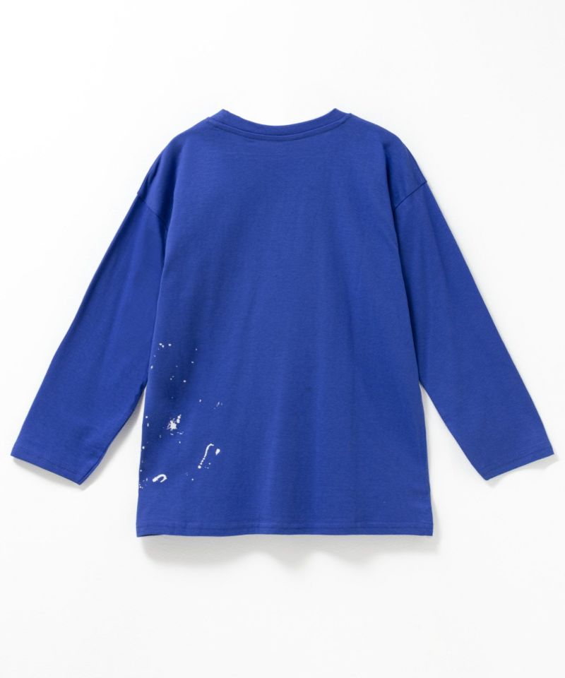 T-GRAPHICS  ペイントプリント長袖Tシャツ キッズ メール便 対応商品商品画像-4
