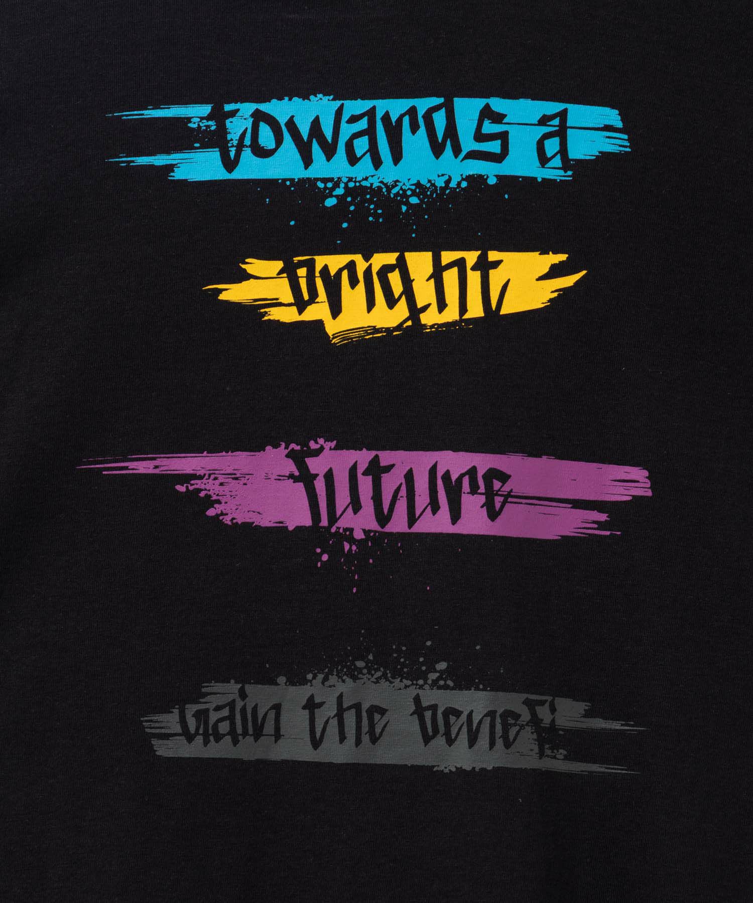 T-GRAPHICS ペイントプリント長袖Tシャツ キッズ メール便 対応商品