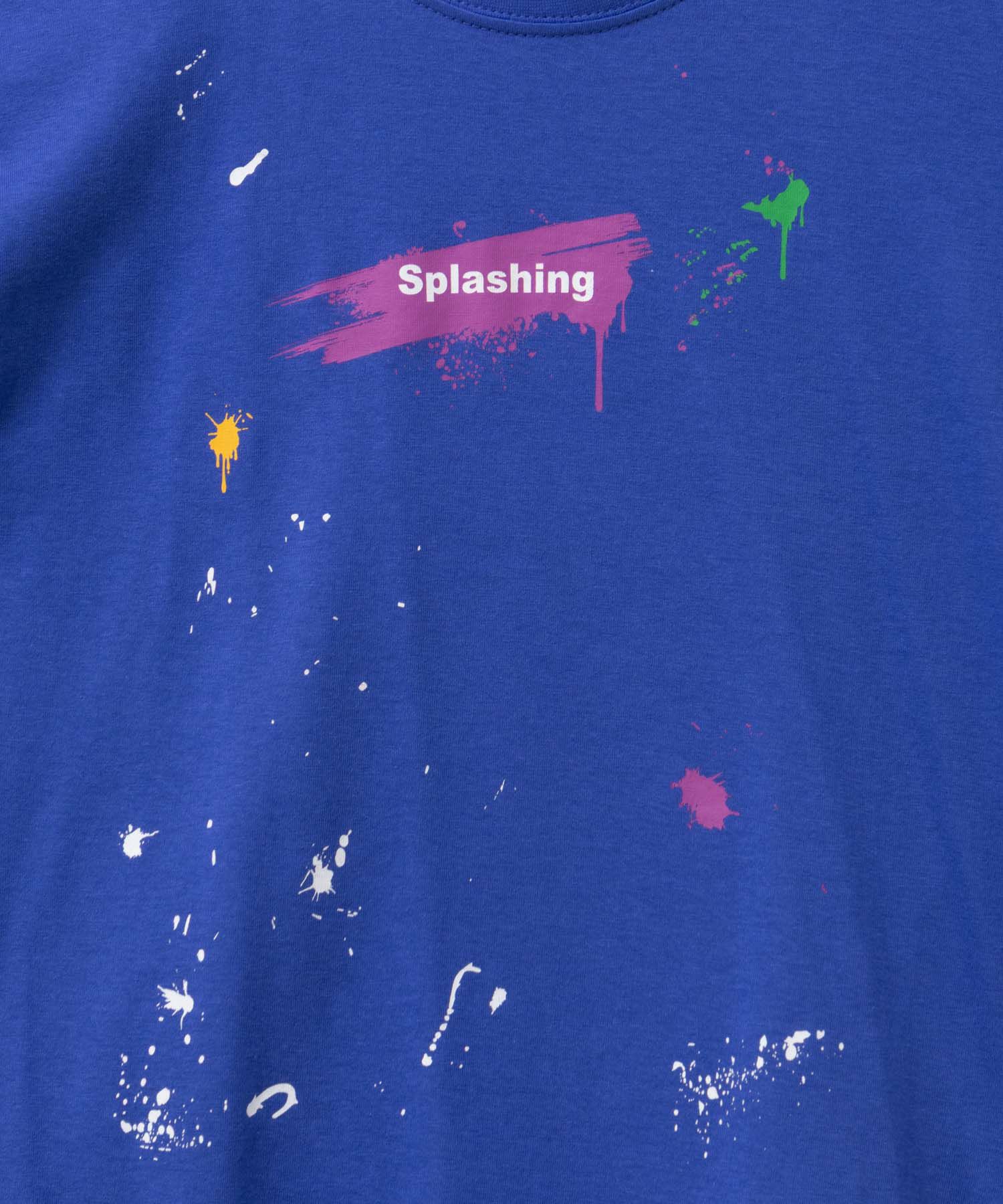 T-GRAPHICS  ペイントプリント長袖Tシャツ キッズ メール便 対応商品商品画像-7