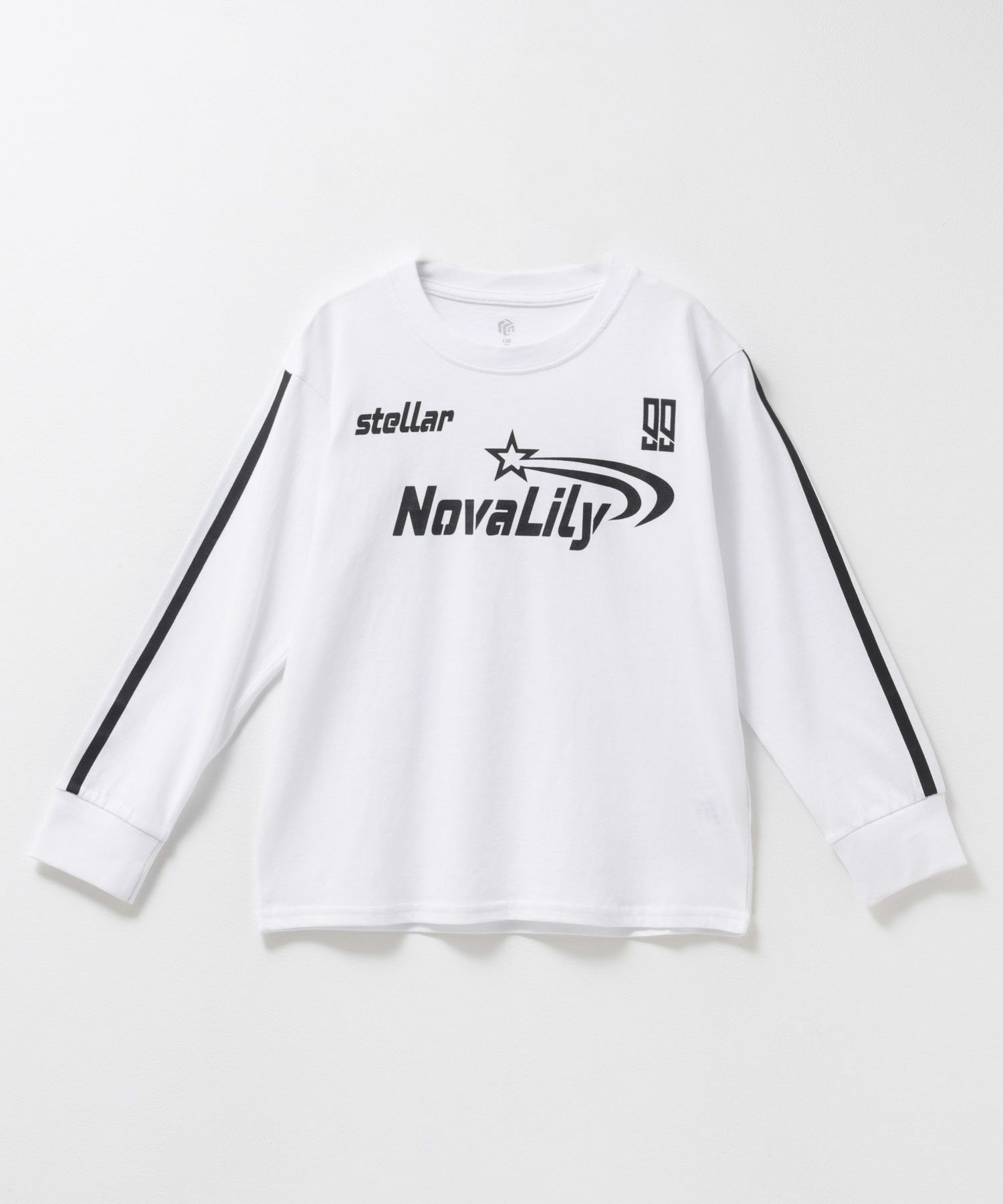 T-GRAPHICS  袖ライン長袖Tシャツ キッズ メール便 対応商品商品画像-1