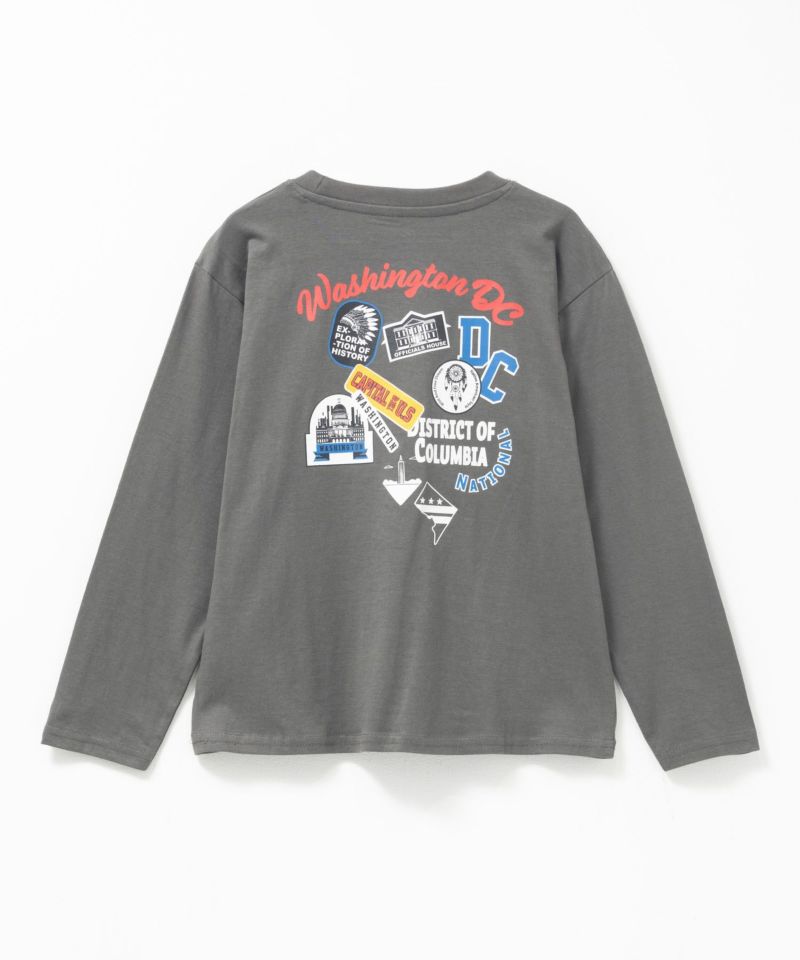 T-GRAPHICS  多柄プリント長袖Tシャツ キッズ メール便 対応商品商品画像-1