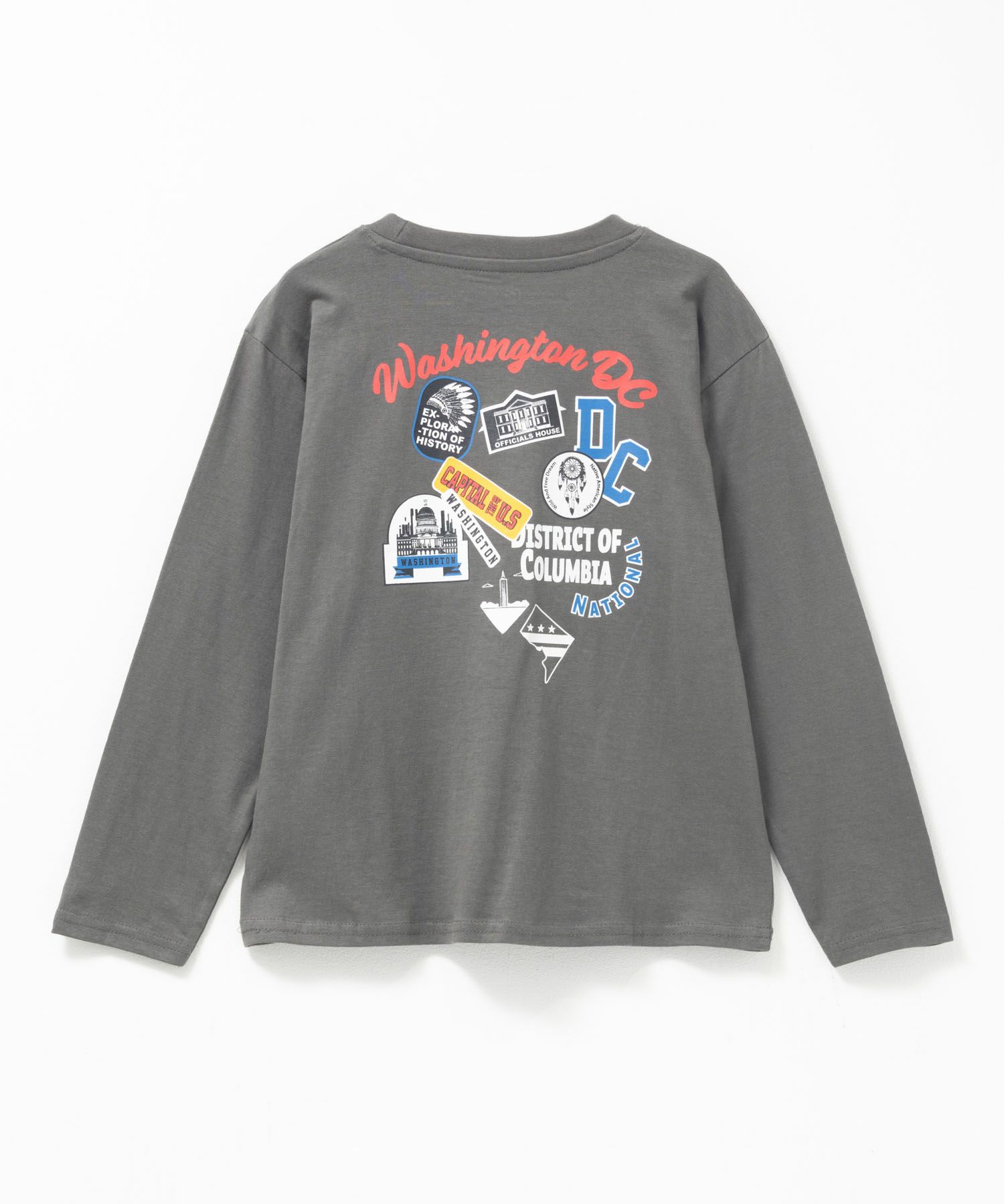 T-GRAPHICS 多柄プリント長袖Tシャツ キッズ メール便 対応商品