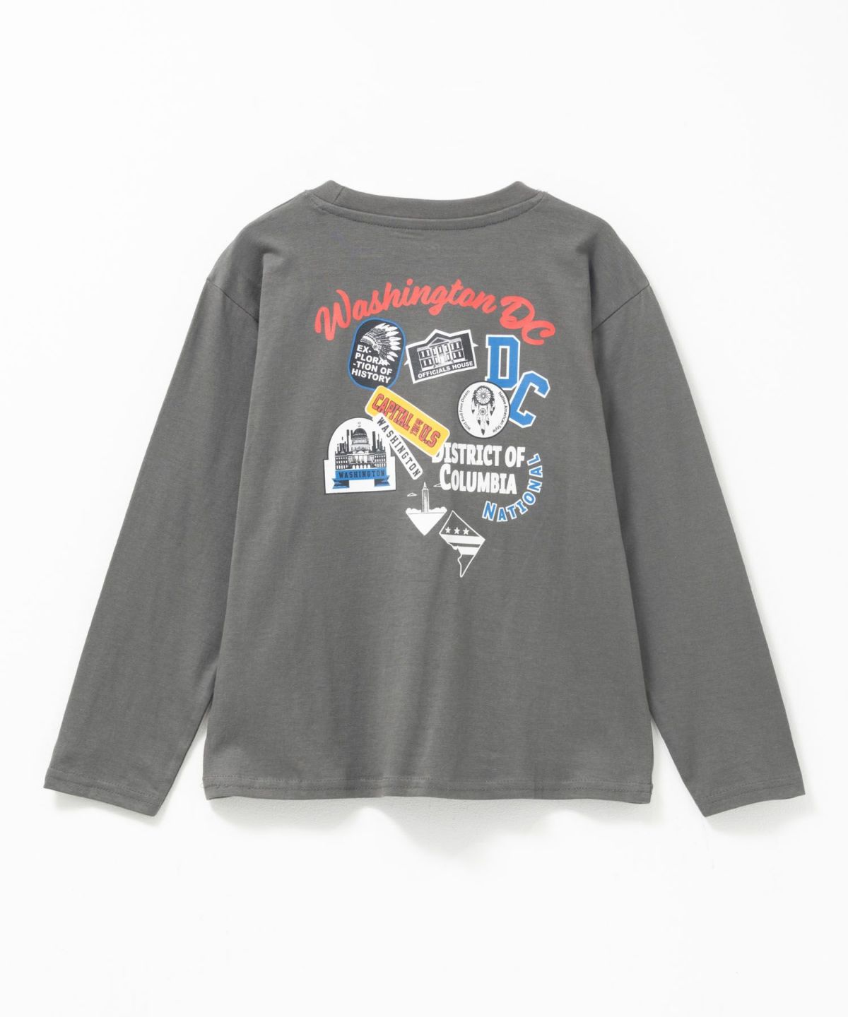 T-GRAPHICS 多柄プリント長袖Tシャツ キッズ メール便 対応商品