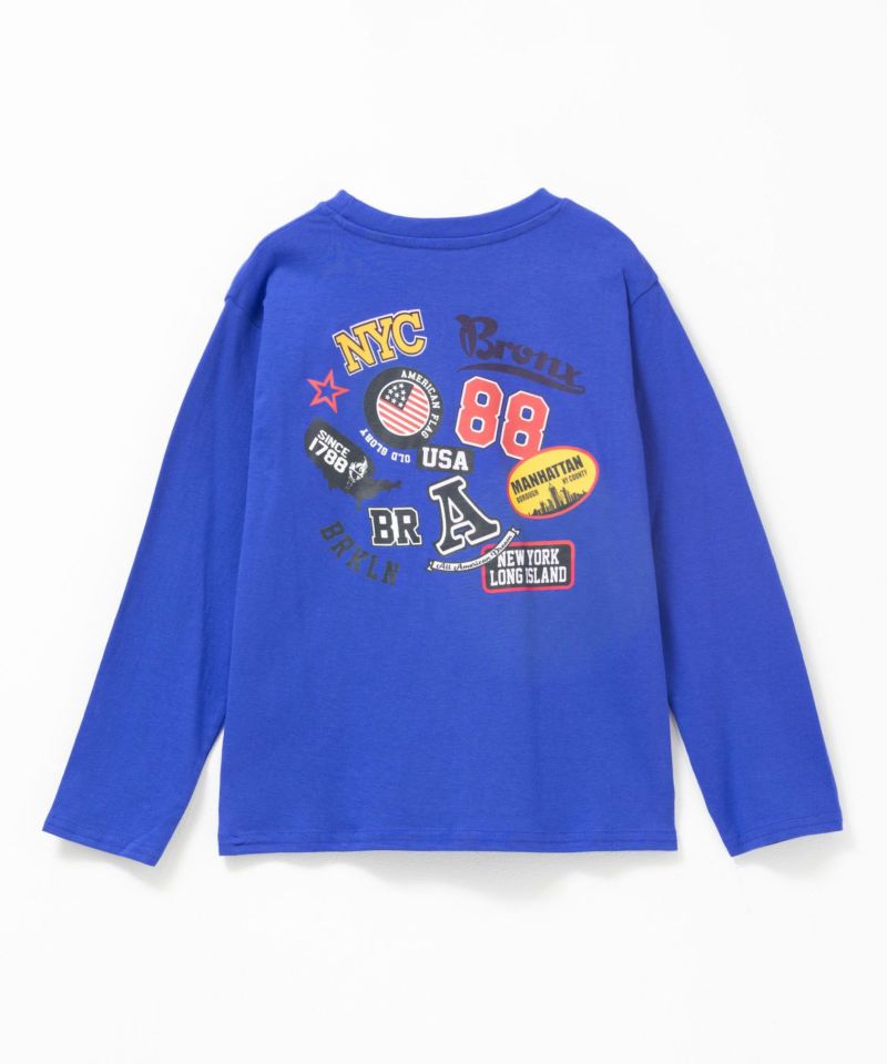 T-GRAPHICS  多柄プリント長袖Tシャツ キッズ メール便 対応商品商品画像-3