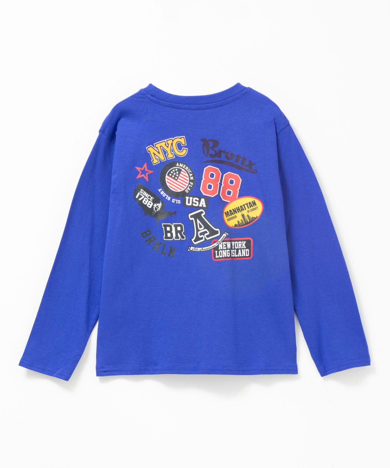 T-GRAPHICS 多柄プリント長袖Tシャツ キッズ メール便 対応商品