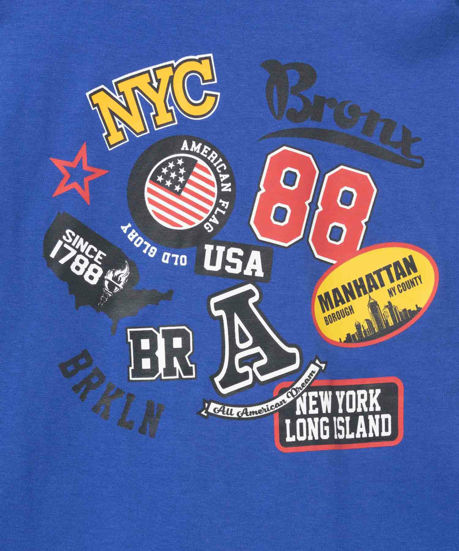 T-GRAPHICS 多柄プリント長袖Tシャツ キッズ メール便 対応商品