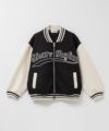 NAVY ポンチ素材 スタジャン キッズ