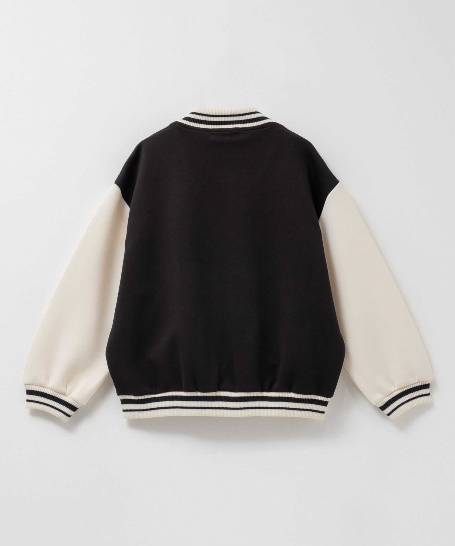 NAVY  ポンチ素材 スタジャン キッズ商品画像-2