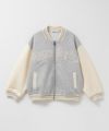 NAVY ポンチ素材 スタジャン キッズ
