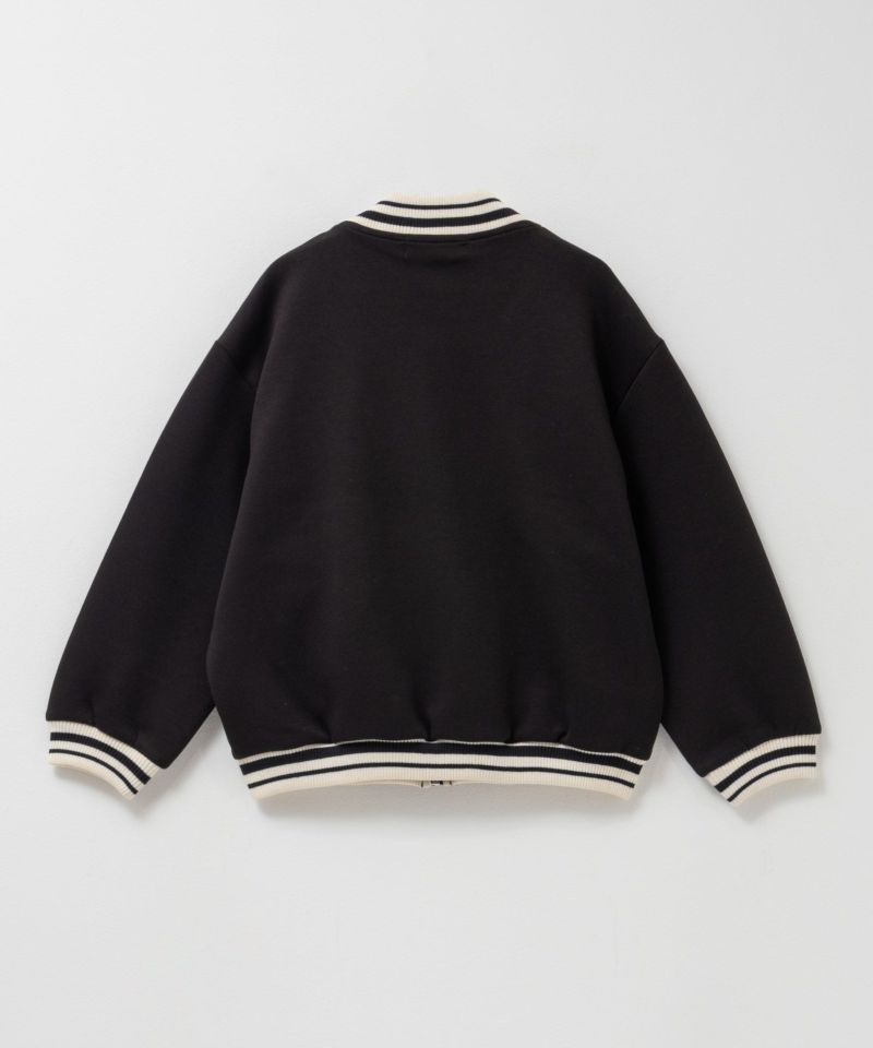 NAVY  ポンチ素材 スタジャン キッズ商品画像-6