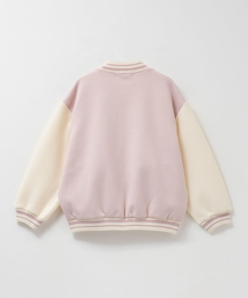 NAVY  ポンチ素材 スタジャン キッズ商品画像-8