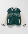 NAVY ポンチ素材 スタジャン キッズ