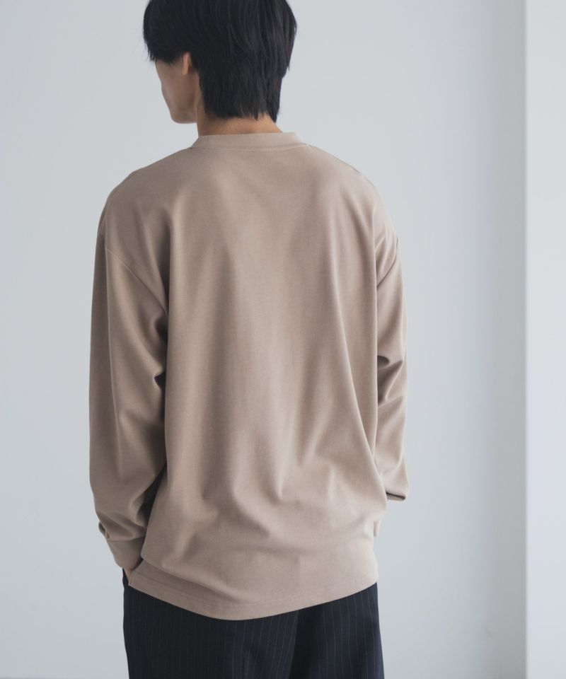 [期間限定価格]NAVY タフラク ポンチ素材ポケツキ長袖Tシャツ メンズ商品画像-23