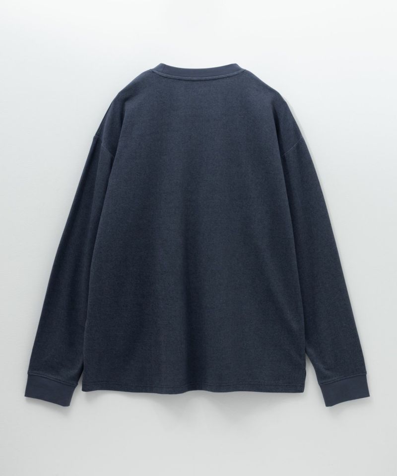 [期間限定価格]NAVY タフラク ポンチ素材ポケツキ長袖Tシャツ メンズ商品画像-26