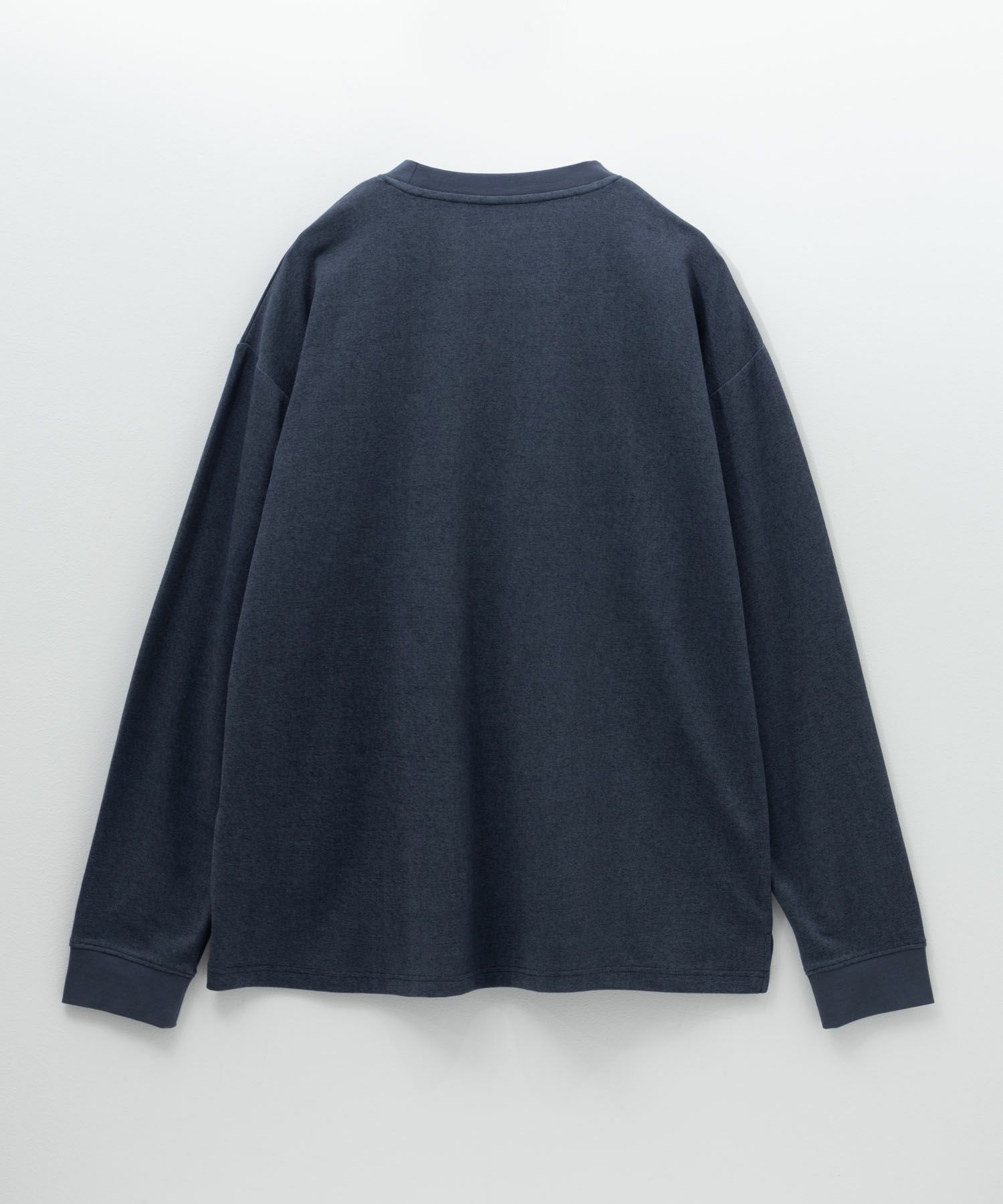 NAVY タフラク ポンチ素材ポケツキ長袖Tシャツ メンズ