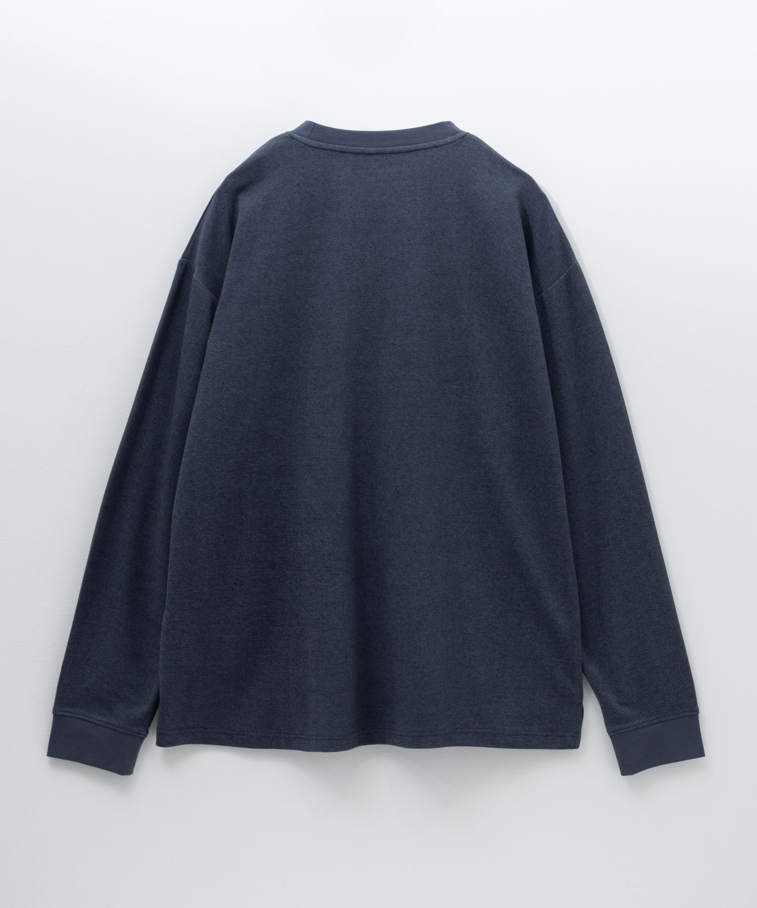 NAVY タフラク ポンチ素材ポケツキ長袖Tシャツ メンズ