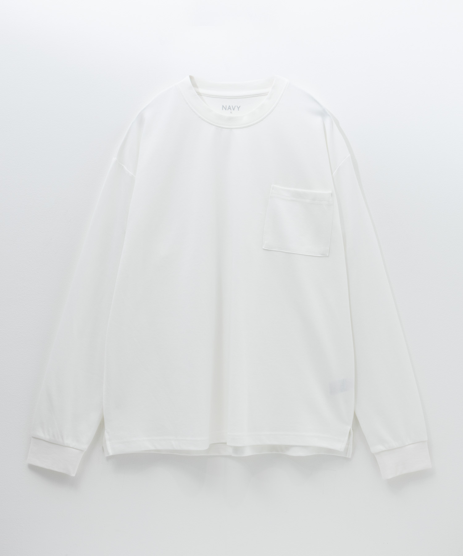 NAVY タフラク ポンチ素材ポケツキ長袖Tシャツ メンズ商品画像-28