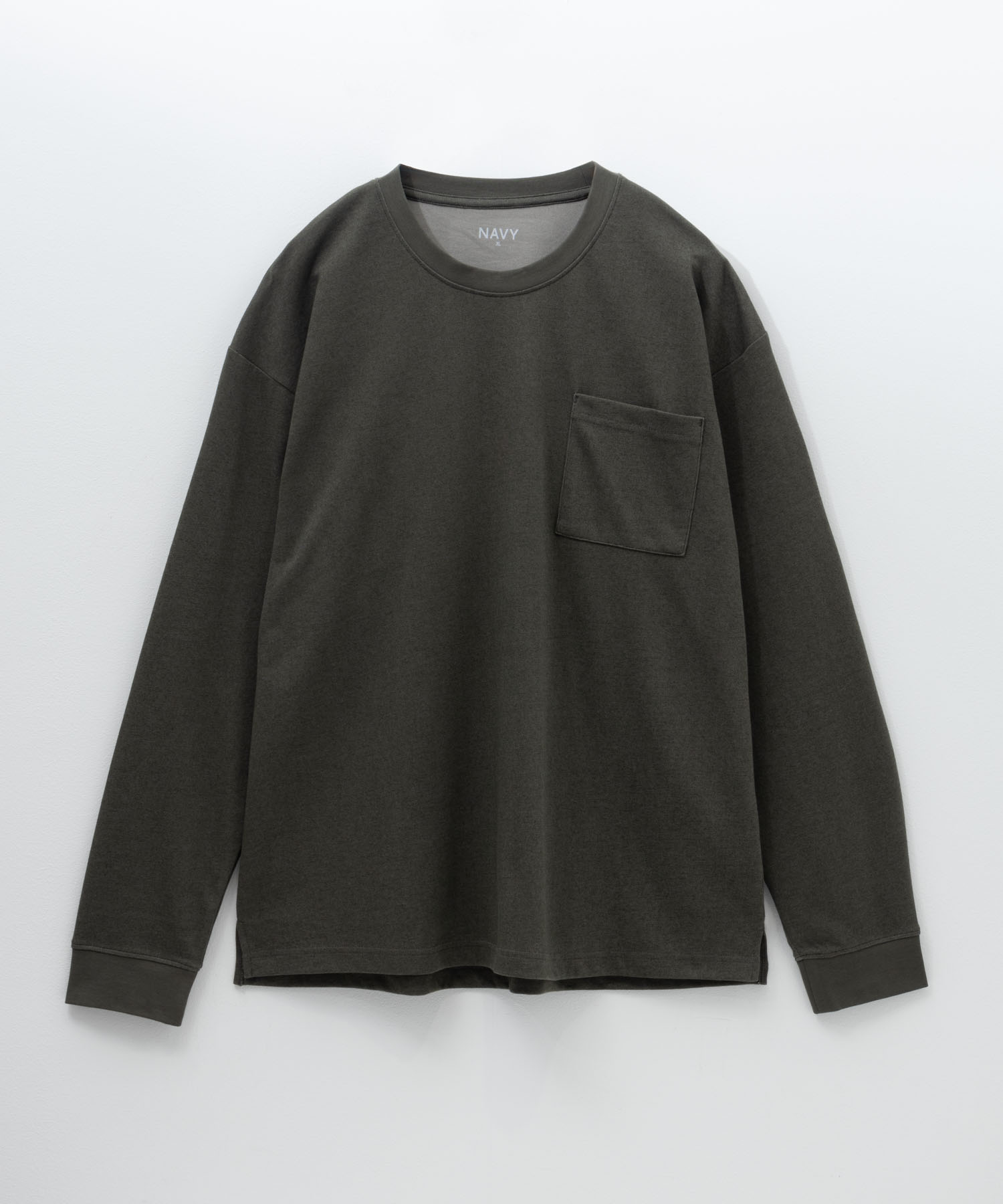 NAVY タフラク ポンチ素材ポケツキ長袖Tシャツ メンズ商品サムネイル-31
