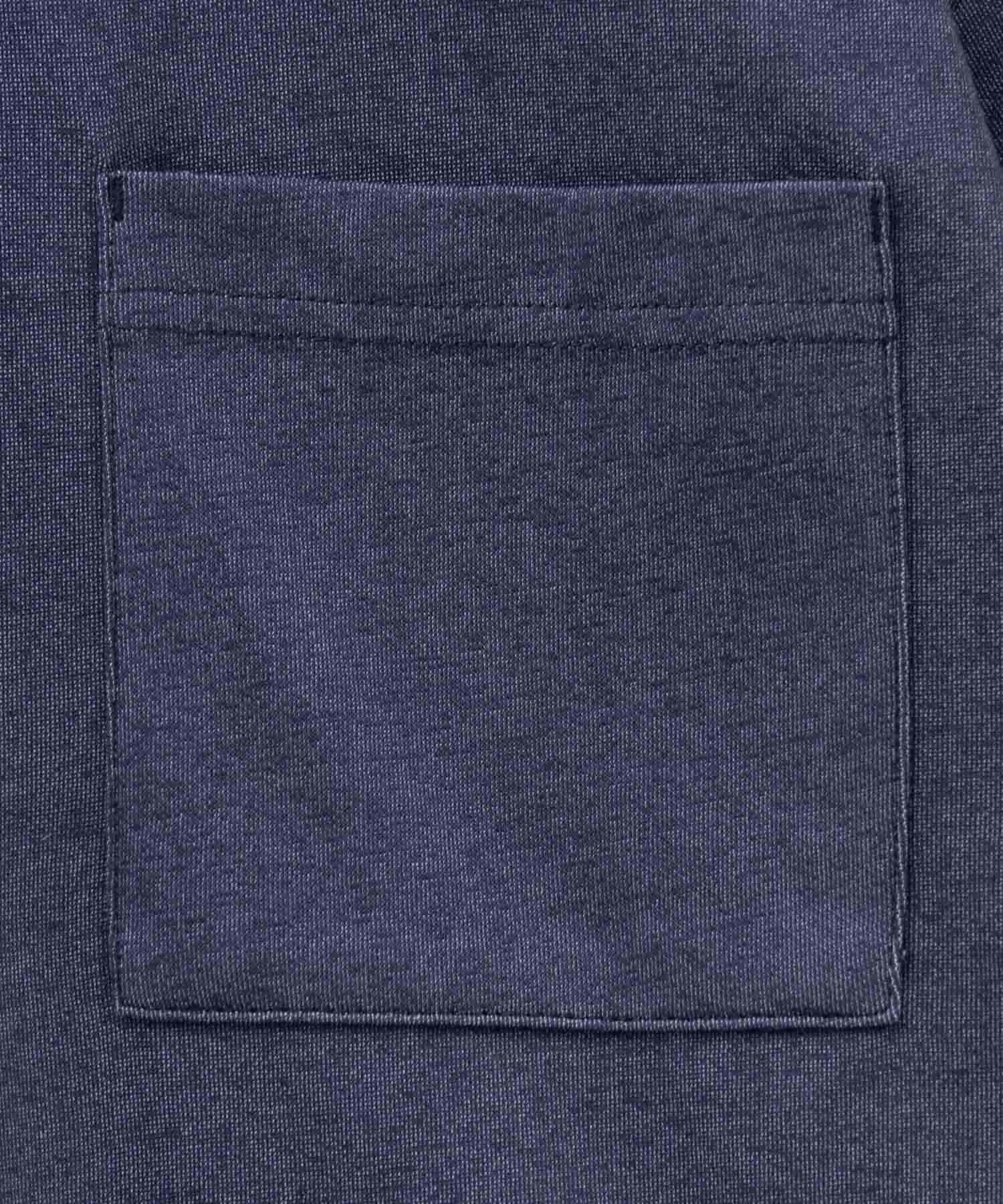 NAVY タフラク ポンチ素材ポケツキ長袖Tシャツ メンズ商品画像-33