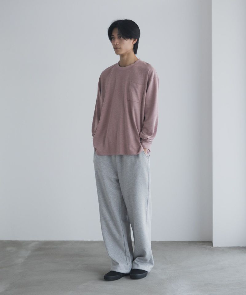 NAVY タフラク ポンチ素材ポケツキ長袖Tシャツ メンズ商品画像-37