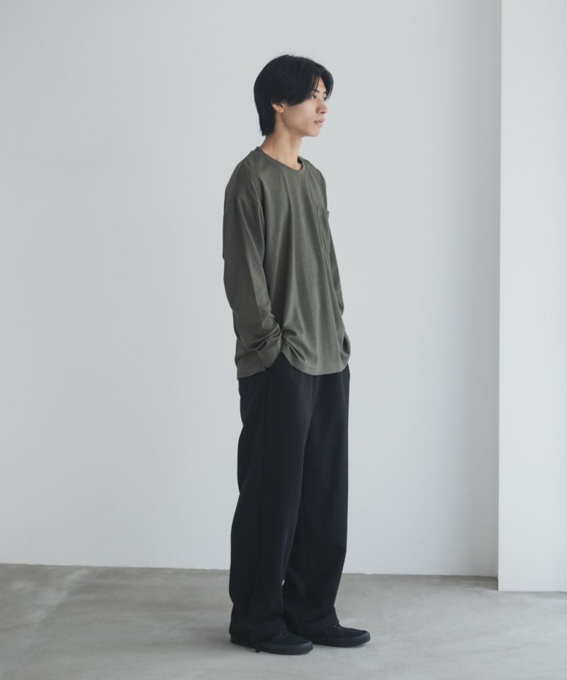 [期間限定価格]NAVY タフラク ポンチ素材ポケツキ長袖Tシャツ メンズ商品画像-38